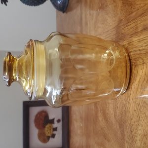 LE Smith Amber Apothecary Jar 💛